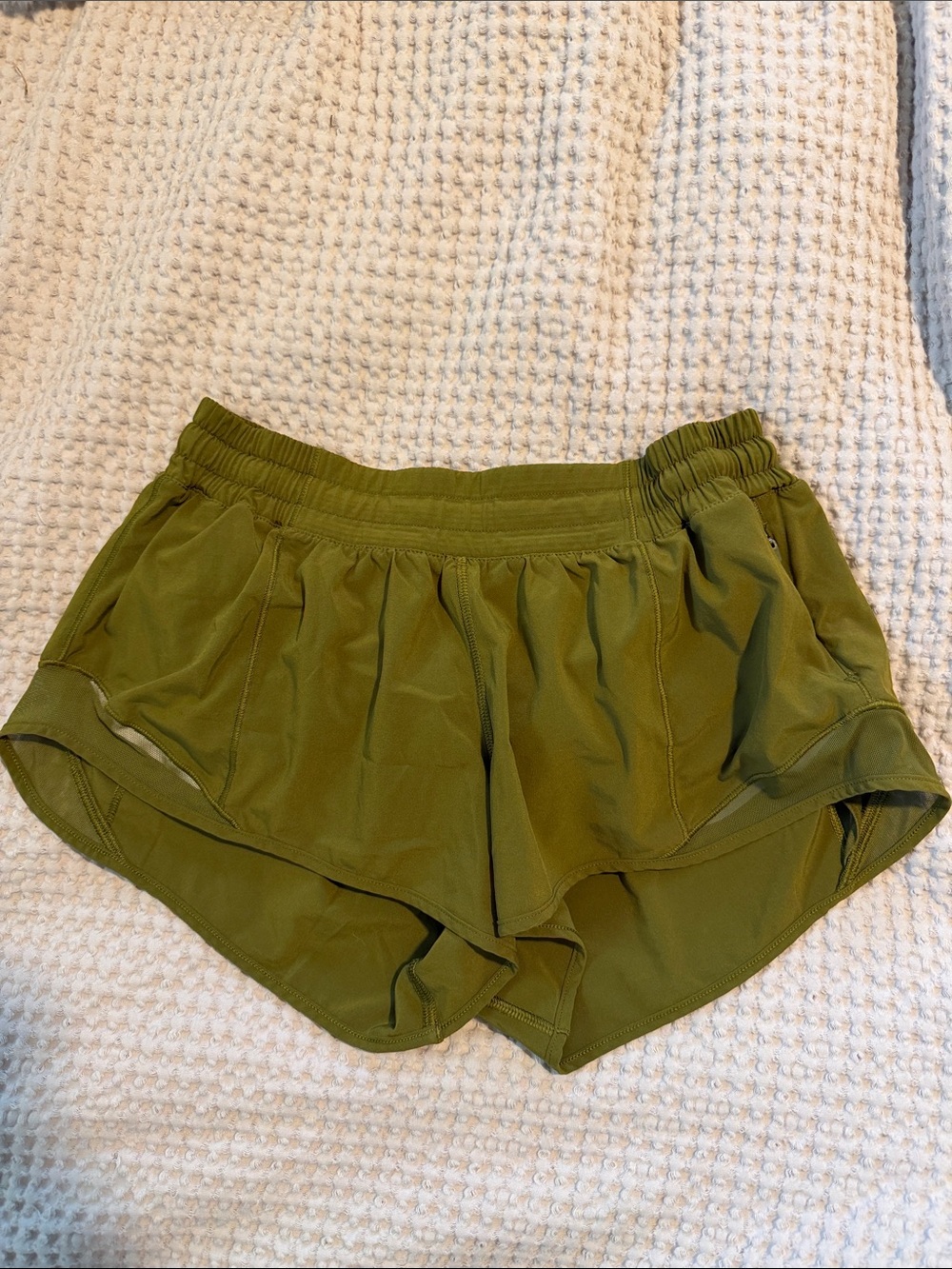 lululemon Olive Green Women's Running Shorts